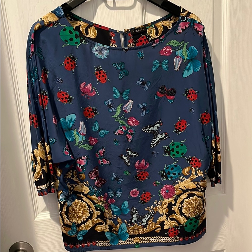 100% Authentic Versace Women’s Silk Blouse